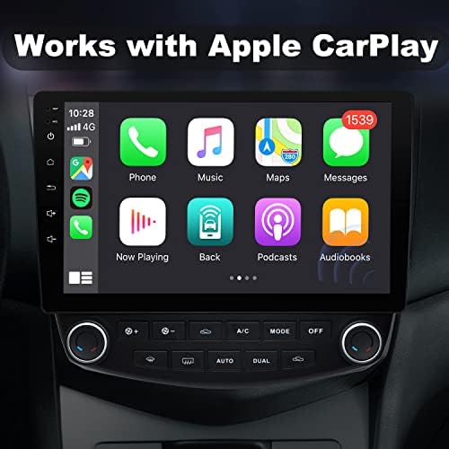 Cogamichi Android Car estéreo para Honda Accord 2003-2007 suporta rádio CarPlay & Android Auto Car com câmera de backup de