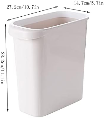 Latas de lixo HJRD, latas de lixo de vaso sanitário 8L, latas de lixo de classificação retangular de slot estreito, latas de lixo da