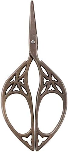 Loran 40022 Scissor de bordado vintage com design de coração, 4,75 polegadas