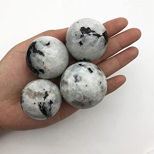 Shitou22231 1pc raro raro branca de lua bola esfera de pedra de pedra reiki amostra de cura de cura para cálculos e