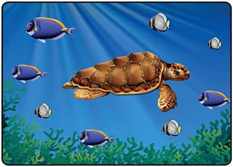Rastreamento de carpete interno brincar tapete de tartaruga marinha natação para a sala de estar quarto Educacional Berçário