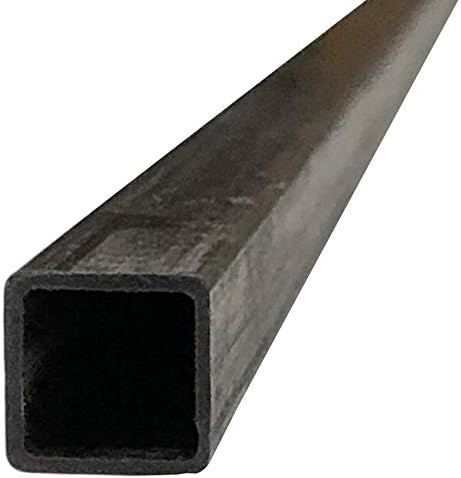 Karbxon - Tubo de fibra de carbono quadrado de carbono pultrudado - preto - 8mm x 8 mm x 1000 mm - hastes de fibra