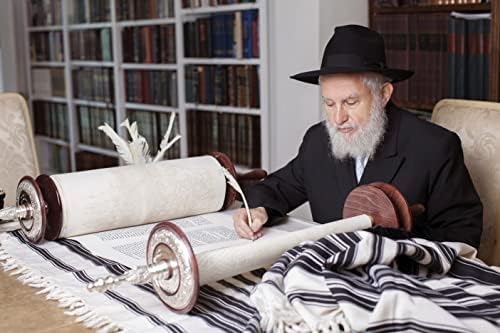 Suri Kosher Mezuzah Scroll 5 Made in Israel, escrito à mão por um rabino judeu certificado, Kosher Pergaming Paper Shema Prayer…