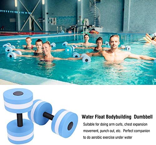 Fitness Dumbbell, 1 par de espuma de espuma resistência pesada barbells piscina barragem flutuante aqua exercita equipamento