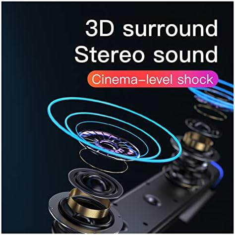 FFIS 3D Surround SoundBar Bluetooth 5.0 Alto -falantes com fio de computador Subwoofer Subwoofer Bar Bar para laptop PC teatro TV Aux 3,5mm