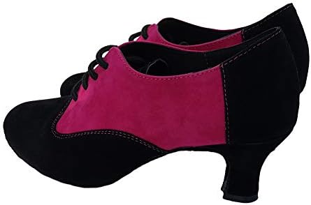 Sapatos de dança latina de Hiposeus para mulheres com laço de dedo fechado Salas de dança de tango de salão de salão de