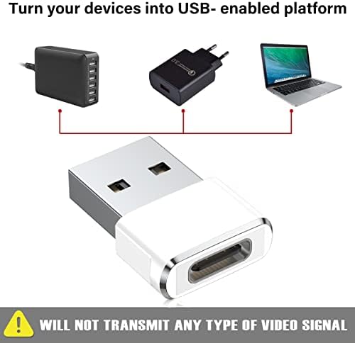 BasesAilor USB para USB C Adaptador 3 pacote, branco