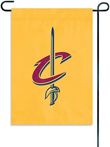 Animal de festa NBA Cleveland Cavaliers Unissex Cleveland Cavaliers Garden Bandle - Bandeira da janela - bandeira interna/externa, cor da equipe, 15 x 10,5