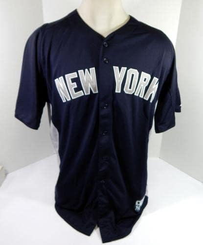 2013 New York Yankees Vidal NUNO 34 Jogo emitido POS Usado Navy Jersey ST BP 48 - Jogo usado MLB Jerseys