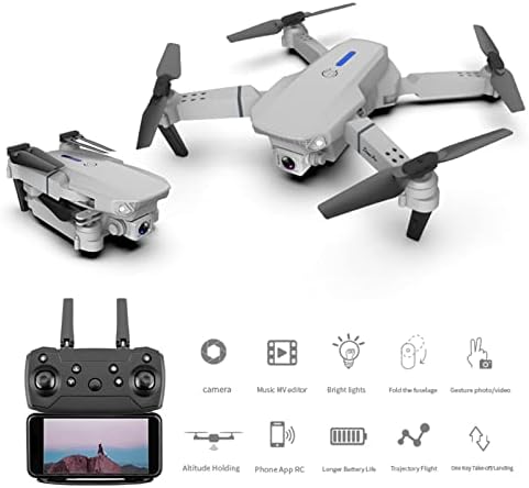 Drone com câmera para crianças adultos, 1080p HD Câmera dupla FPV Drone Remote Remote Helicopter Toys Gifts Para meninos meninas com