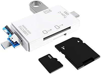 Leitor de cartões multifuncionais do tipo C em um leitor de cartão OTG SD/TF/USB 6 em 1 DG1