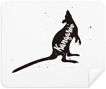 Kangaroo Black and White Animal Limping Tenor Cleaner 2pcs Camurça Fabric