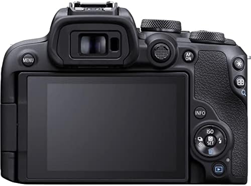 Canon EOS R10 Mirrorless Digital Camera Body, pacote com cartão de memória de 64 GB, bolsa de ombro e kit de limpeza