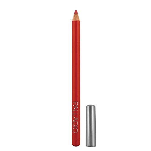 Lápis Palladio Lip Liner, madeira, firme, mas lisa, contorno e linha com facilidade, lábios perfeitamente delineados, confortável,