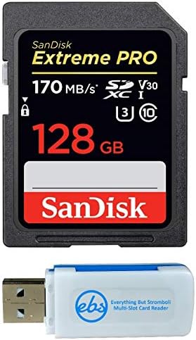 Sandisk 128GB SDXC SD Extreme Pro Memory Card funciona com Canon EOS 77D, 80D, 70D, 6D, 60D Digital DSLR Câmera 4K A2 pacote com