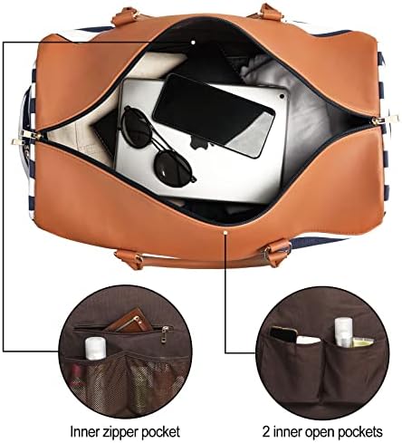 Sacos do Weekender para mulheres Viagem de Duffel Bags com compartimento de sapatos durante a noite Carry On Large Duffle Bag