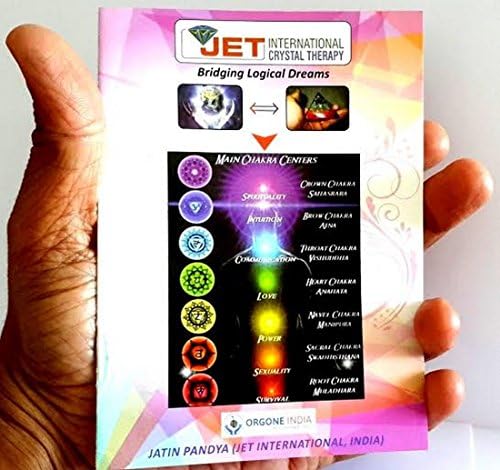 Jet chakra bonded ponto pendente de livreto gratuito jato internacional de cristal terapia reiki cura chakra balanceamento