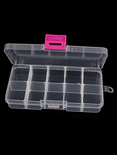 Organizadores de ferramentas de plástico 4pcs aexit 10 slots de caixa de armazenamento de armazenamento ajustável BOIXAS