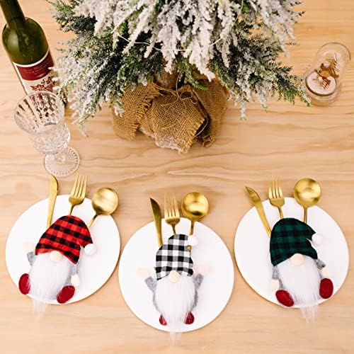 Erhigher Christmas Calhery Capa Bag Papai Noel Cutlers Cretlers Cutter Fork Cover para festa de jantar em casa Design