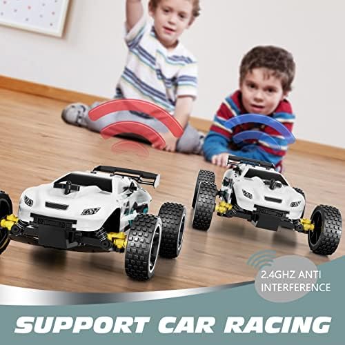 Carro de corrida RC Tecnock RC, carro de controle remoto de alta velocidade de 2,4 GHz, 1:18 2WD Toy Cars Buggy para meninos