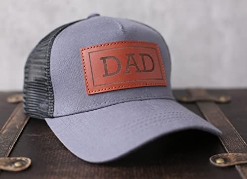 Presente de chapéu de papai para o dia dos pais ， Novo vovô de caminhão de caminhão para papai chapéu de golfe para papai chapéu de couro personalizado para novo pai