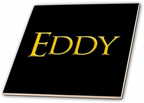 Nome do menino de bebê clássico 3drose Eddy nos EUA. Um presente elegante de amuleto - telhas