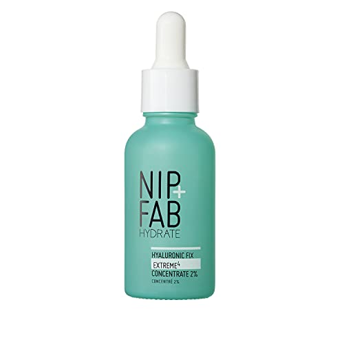 NIP + FAB FIX Fix Extreme 4 2% Concentrado, gotas concentradas diárias para face, soro de secagem rápida para reabastecer os níveis