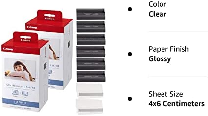 Canon KP -108in Color Ink and Paper Conjunto - Total de 216 folhas e 6 cartuchos de tinta