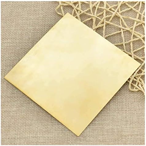 Zhengyyuu Brass Placa de cobre Folha de cobre Metal 99,9% Cu Placa de papel alumínio Folha de cobre sólido Uma placa de gravação