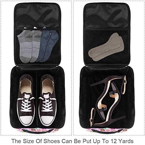 Tizorax Bear and Gift Stoping Shoe Boxes espessados ​​Caixa de sapatos à prova de poeira portátil multifuncional portátil