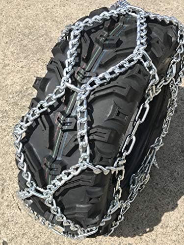 Tirechain.com Suzuki LT-F/LT-A 500 Quadrunner, 98-02 25x8-12 ATV UTV não cravejado. NÃO Correntes de pneus em V-Bar