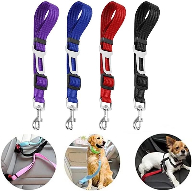 Beltos de sede para cães de animais de estimação ajustáveis ​​Belso de gato de nylon Belt compatível com a maioria dos veículos