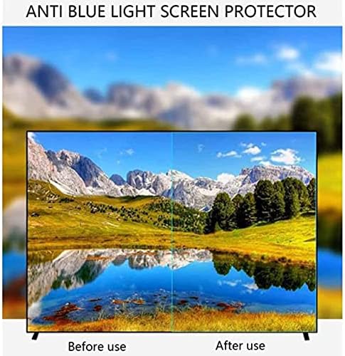 Protetor de tela da TV Kelunis, filtro de luz azul-Filme fosco anti-Glare para monitor de 32-75 polegadas, aliviar a tensão