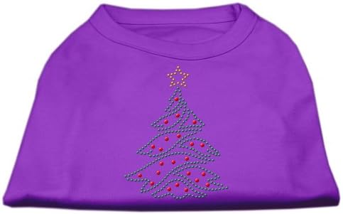 Mirage Pet Products, árvore de Natal de 14 polegadas, camisa impressa para animais de estimação, grande, roxo