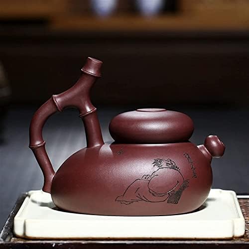 Tules modernos 300ml Creative Purple Pot Pot Handmade Bukware Buas Buas Purple Clay Teape