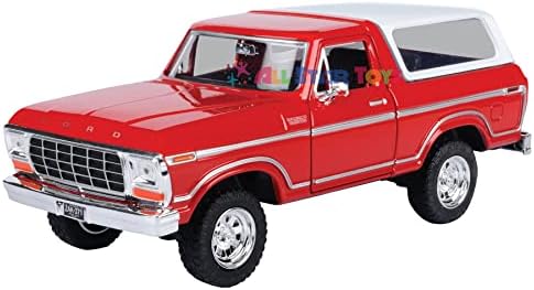 1978 Ford Bronco 1:24 Modelo Diecast Car SUV SUT Truck Motormax 79373