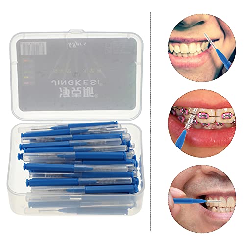 Exceto 60 PCs Pincreção interdental Picto de dente mais amplos picaretas dentárias entre os dentes limpa de dentes de dentes