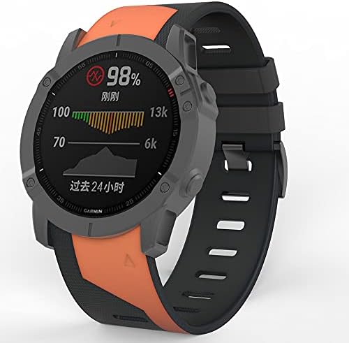 Eeom 26 22mm Rápula rápida para Garmin Fenix ​​6x 6 Pro 5x 5 mais 3 HR 935 Enduro Straps Silicone EasyFit Reduse