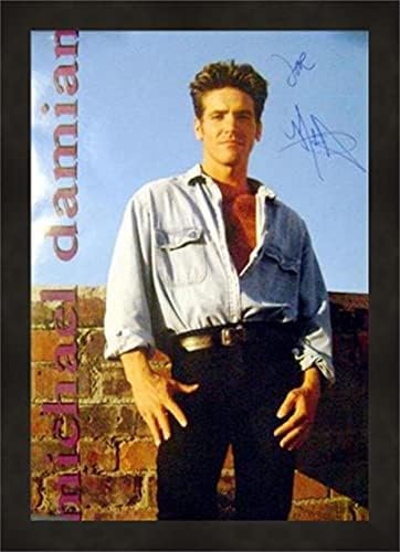 Michael Damian Autografado Pôster assinado Mão emoldurado 22x34 Danny Romalotti Young Restless - Cartazes de TV
