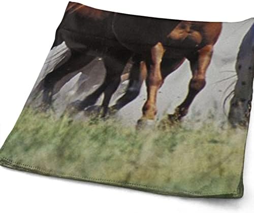 Cavalos de cavalos toalhas de microfibra toalha hóspedes decorações de banheiro de casa de dedos de ponta de ponta com alta absorção