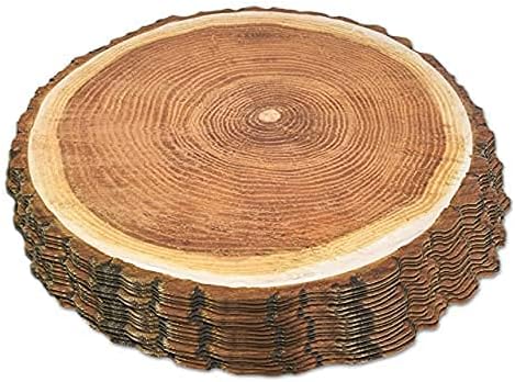 Fatia de madeira descartável PAPEL MATS MATS 50 PACONE 13,5 ”RODO