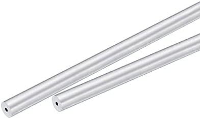 UXCELL 6063 Tubo redondo de alumínio 17 mm OD 12mm Tubos de tubo de comprimento interno de 300 mm de comprimento