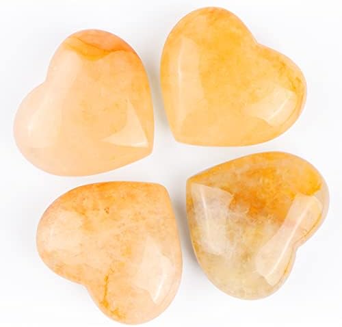 SMQ 60mm Critrine Crystal Heart Preocupação Pedra de pedra esculpida Hand Stone Gemstone Polícia Cura de Chakra Chakra para equilibrar