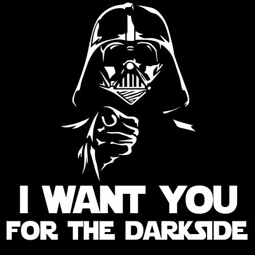 Eu quero você para o Darkside Darth Vader 6 Vinil Sticker Car Decal