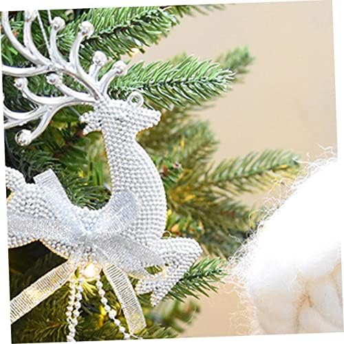 Holidyoyo 2 pcs de para para para rena ornamento decorações de férias de natal ornamentos de natal árvore de natal alce