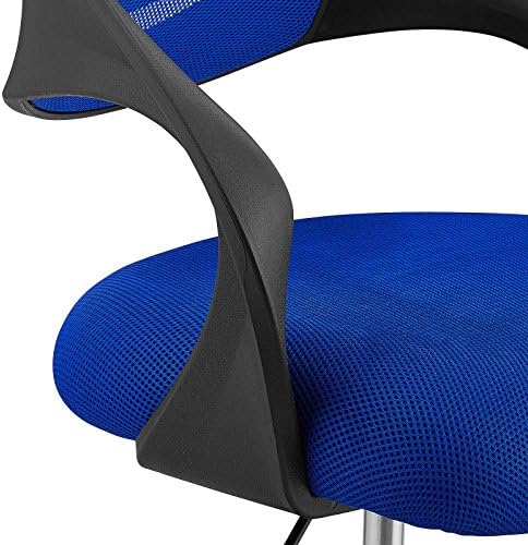 Cadeira de desenho de Modway PROSTRA - Cadeira de escritório alta para mesas de pé ajustáveis ​​em azul