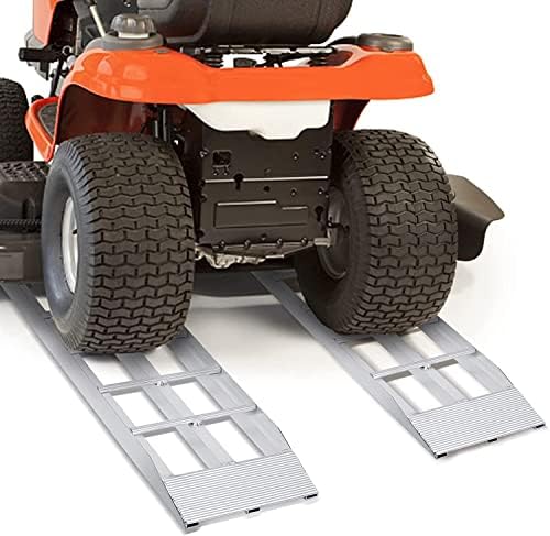 Toocapro 3 pés Dual Runner derramar rampas de 1500 libras, rampas de ATV, rampa de alumínio curta para andar de grama,