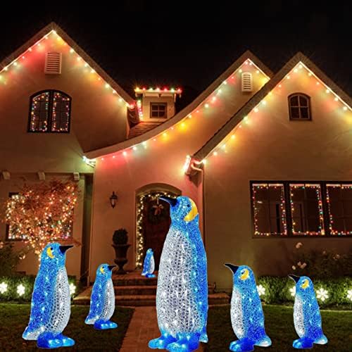 Cartões de Páscoa Decoração Religiosa de Penguin Liderou Decorações ao ar livre de Natal ACRYLIC ORNAMENTOS DE NASTRO ATMOSPORAÇÃO