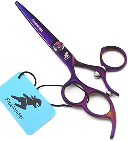 Tesoura de barbeiro de 6,0 polegadas, cabeleireiro de aço inoxidável tesoura de tesoura tesoura para cortar cabelos para mulheres
