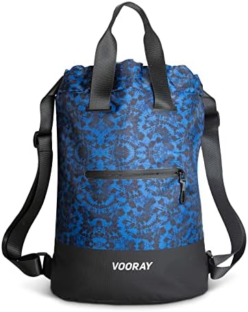 Vooray 23L Flex Cinch Backpack de cordão | Sackpack leve à prova d'água para mulheres | Tiras ajustáveis ​​e bolso múltiplo